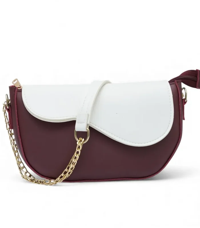 Zara Maroon White